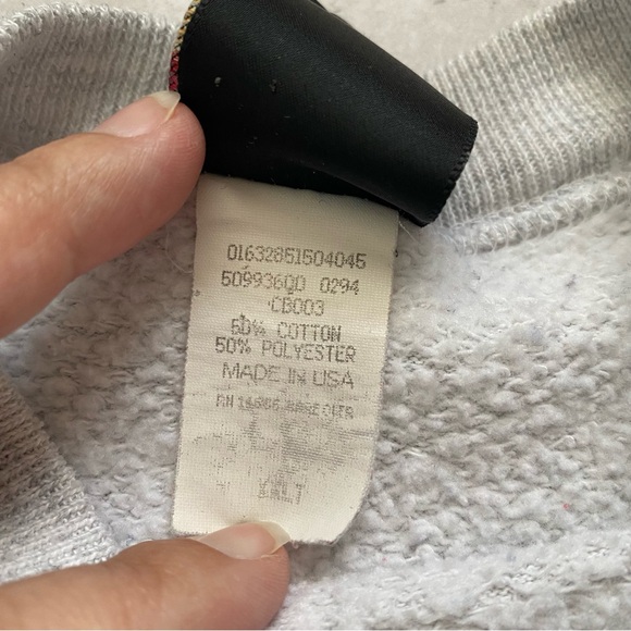 Vintage 1990s USA Olympics Embroidered JCPenney Gray Crewneck Sweater - Picture 4 of 6